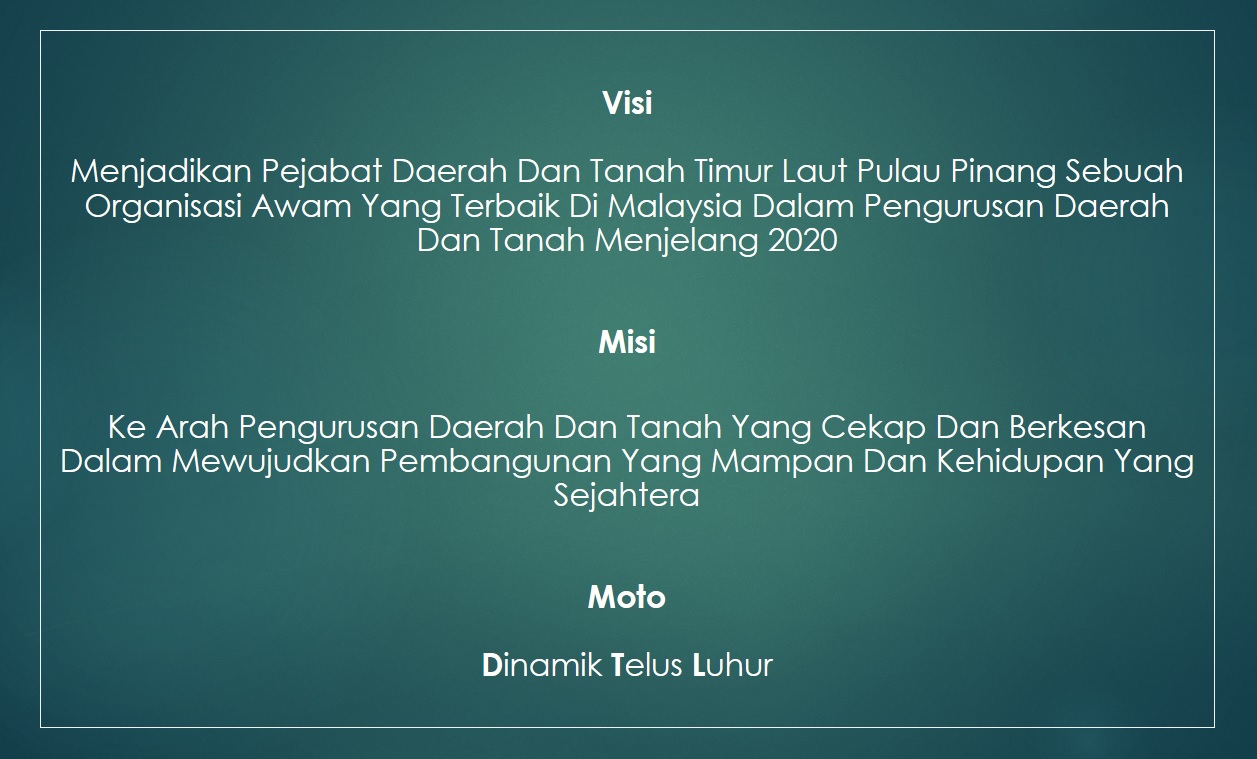 Visi Misi PDTDTL